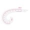 Kearing® 12" Clear Plastic Comma Shaped French Curve Ruler for Pattern Making Sewing and Quilting